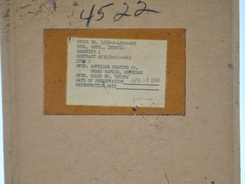 Inertia Assembly Reel New Old Stock SEALED