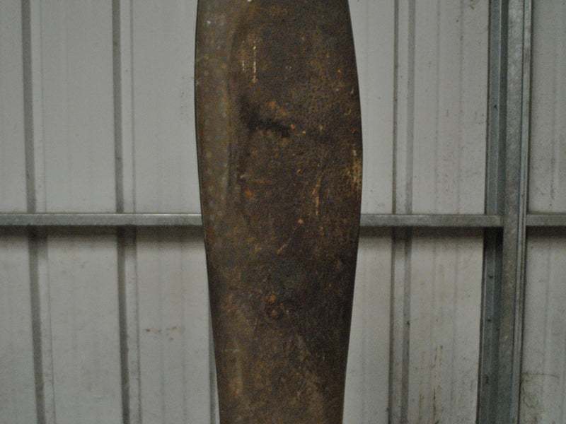 Half a Wooden Propeller with Brass Plates