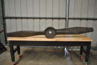 Wooden Propeller with Brass Plates