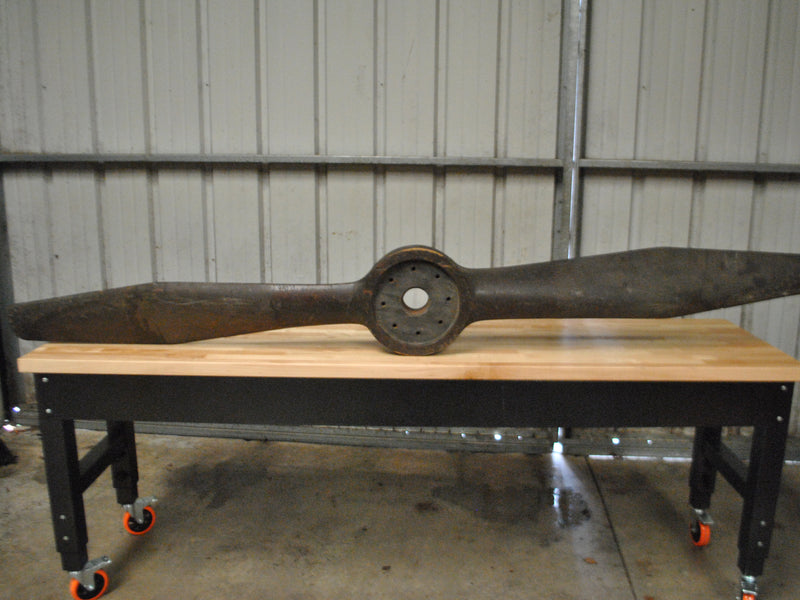 Wooden Propeller with Brass Plates